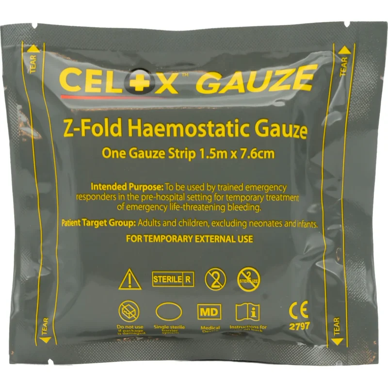 Celox Haemostatic Gauze – 5ft Z-Fold