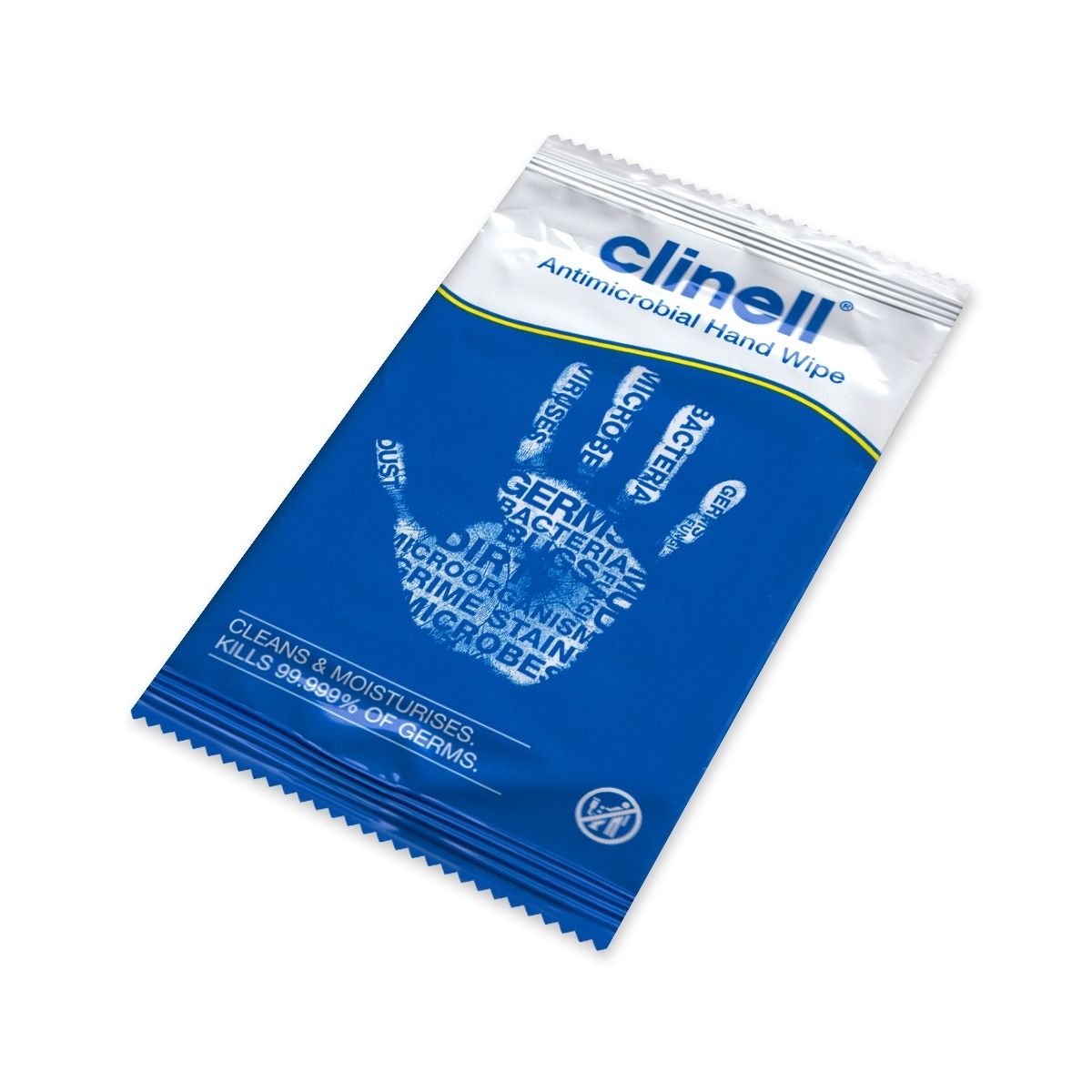 hand-wipe01 Clinell Antimicrobial Hand Wipe - Кърпичка за дезинфекция на ръце - Image 1