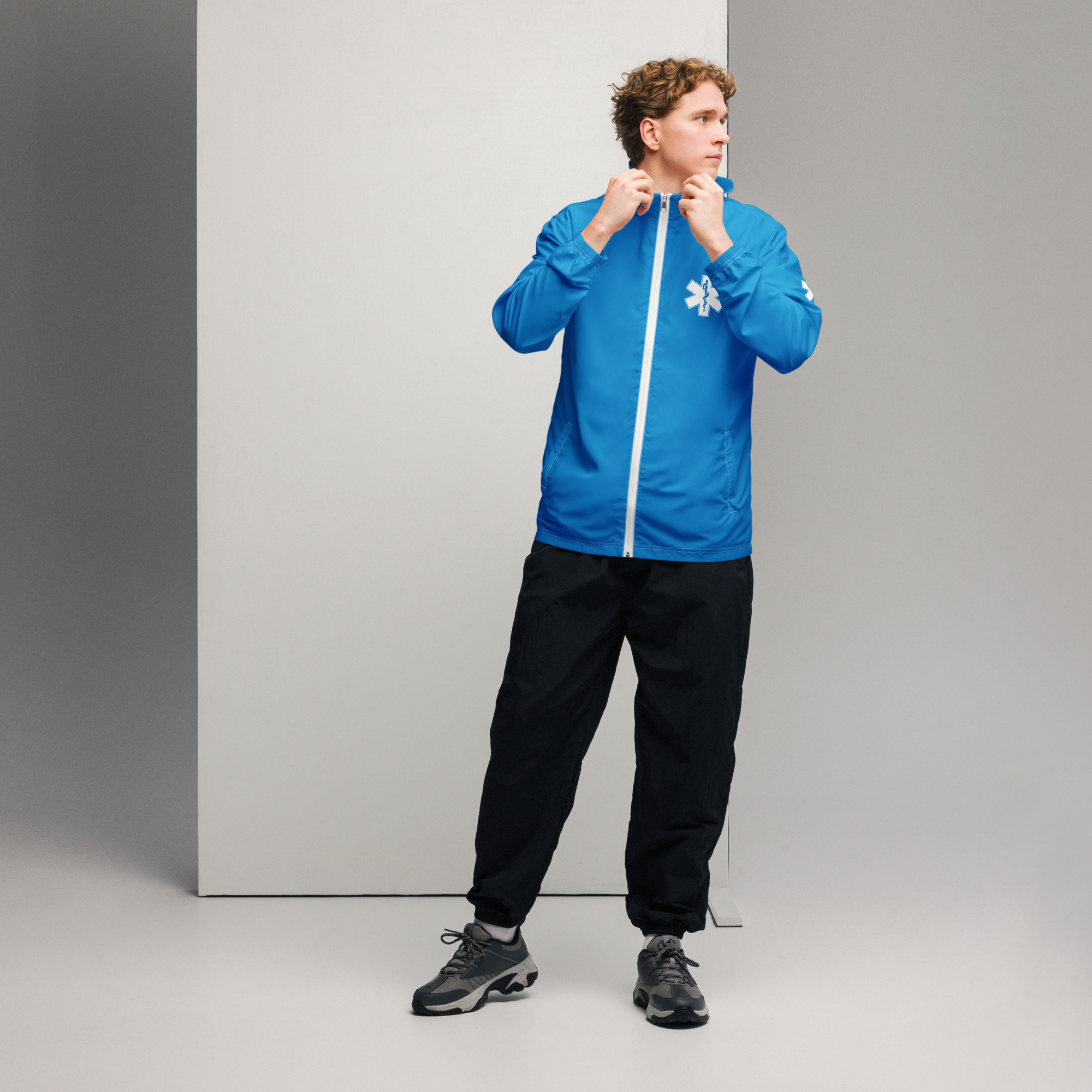 all-over-print-mens-windbreaker-white-front-6a1750e36f49e.jpg Paramedic Windbreaker – SHTF.BG Design - Image 1